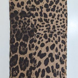 JCREW Animal leopard print wool scarf